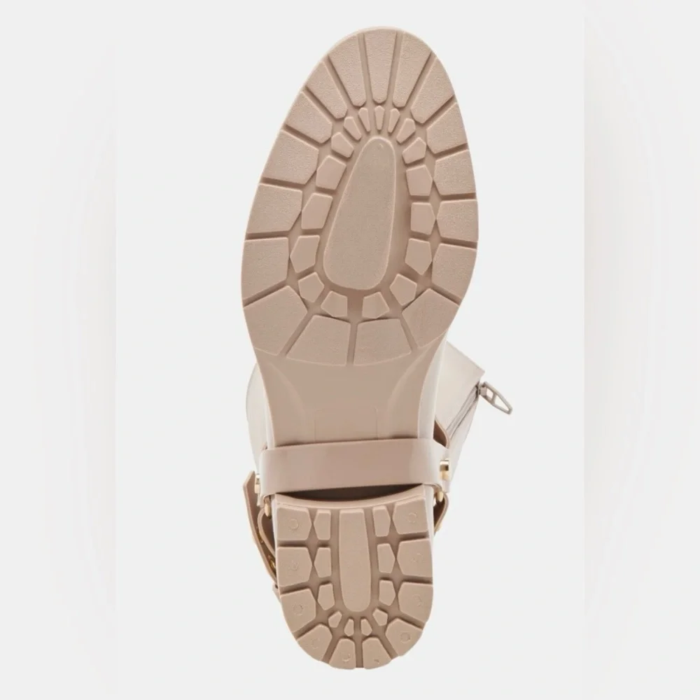 Women's Beige Knee-High Waterproof Boots